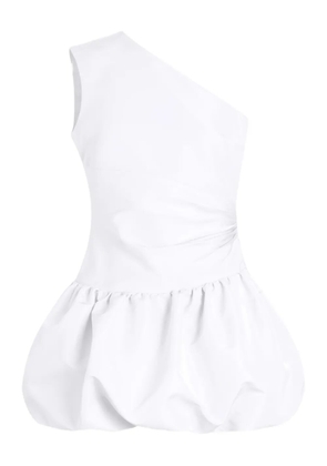 Patou one-shoulder bloomer mini dress - White