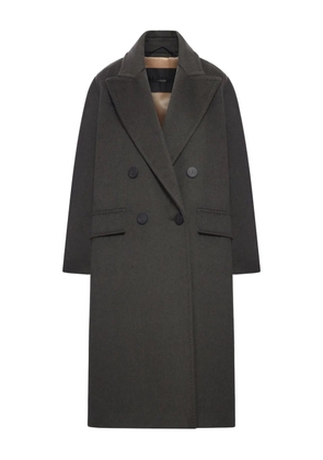 Max Mara Angus double-breasted flap-pocket coat - Grey