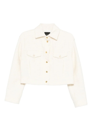 PINKO cropped tweed jacket - White
