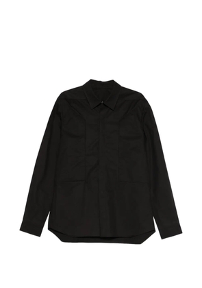 Rick Owens long-sleeve classic-collar shirt - Black