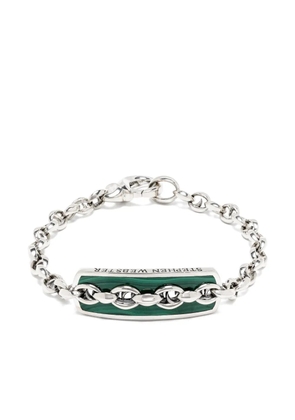 Stephen Webster sterling silver Thorn Addiction Inline Razer malachite bracelet
