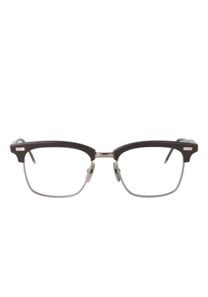 Thom Browne Eyewear titanium rectangle glasses