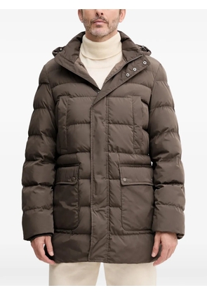 Geox hooded-neck padded jacket - Brown