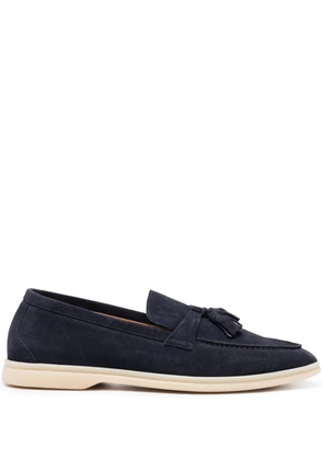 Scarosso Leandro tassel-detail suede loafers - Blue