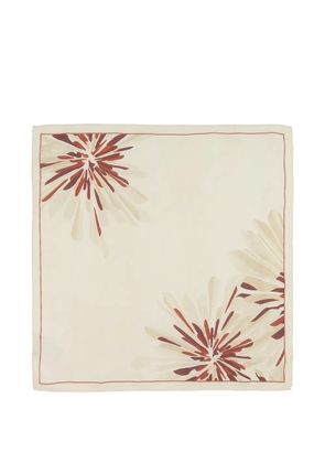 Brunello Cucinelli floral-print scarf - Neutrals