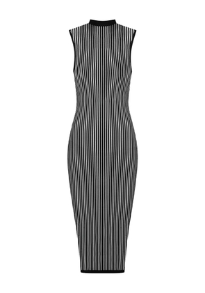 Maison Close Bande à Part striped midi dress - Black