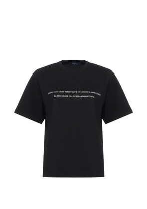 Sportmax round-neck print T-shirt - Black