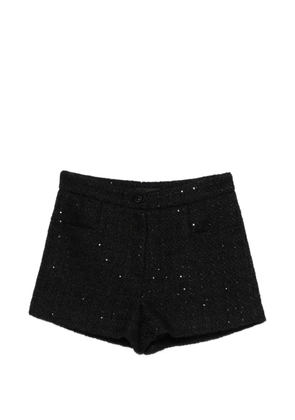 THELAURENT sequin-embellishment shorts - Black