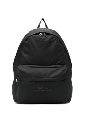 A.P.C. zip pocket backpack - Black