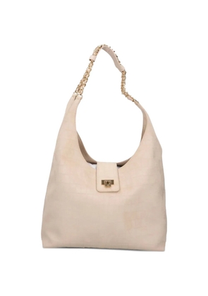 Elisabetta Franchi crocodile-effect tote bag - Neutrals