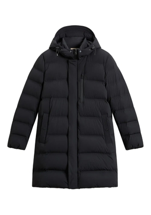 Woolrich Matt stretch hooded puffer coat - Blue