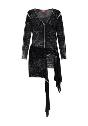 Diesel M-Egaknot mini dress. - Black