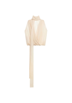 Blumarine fusciacca draped top - Neutrals