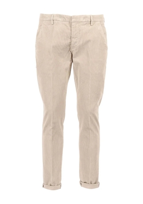 DONDUP Gaubert corduroy-cuffed trousers - Neutrals