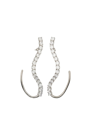 Panconesi curved-effect earrings - Silver