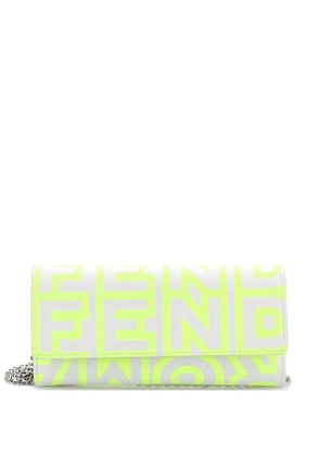 Fendi Pre-Owned x Marc Jacobs Wallet on Chain Printed Leather crossbody bag - Neutrals