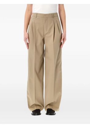 AMI Paris pleated trousers - Neutrals