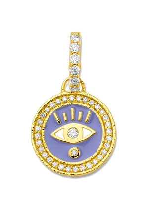 BUDDHA MAMA eye-embellishment diamond pendant - Gold
