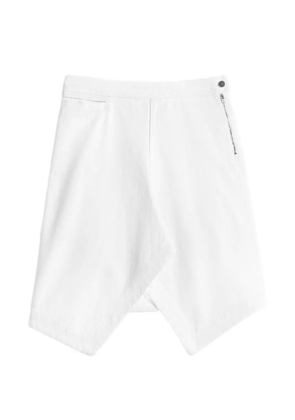 LEMAIRE asymmetric denim skirt - White