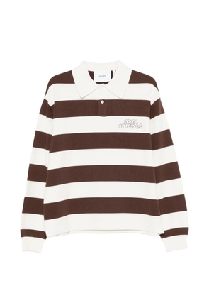 Axel Arigato Rey striped logo polo shirt - Brown