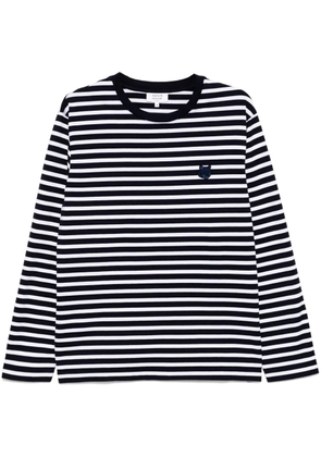 Maison Kitsuné Bold Fox head patch regular marin T-shirt - Blue