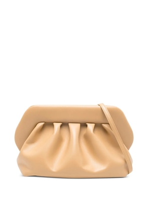 Themoirè Medium Bios Vegan gathered clutch bag - Neutrals