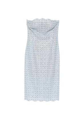 Ermanno Scervino floral strapless midi dress - Blue