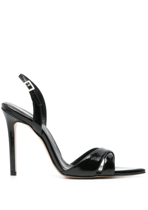 GINISSIMA 110mm leather sandals - Black