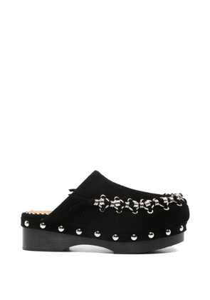 Toga Pulla chain-detail studded mules - Black