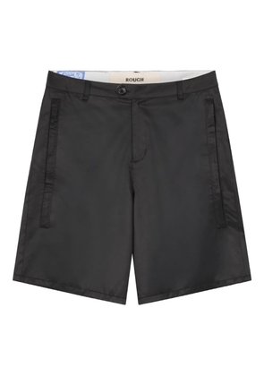ROUGH. satin-finish shorts - Black