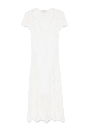 Bruno Manetti knitted midi dress - White