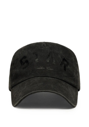 Golden Goose star logo baseball cap - Black