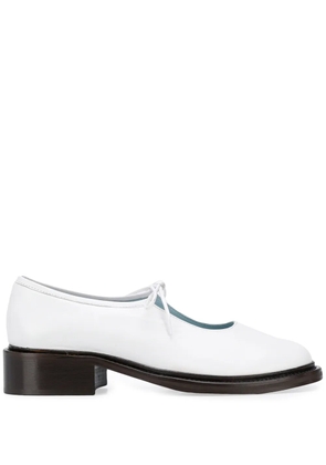 Nicole Saldaña Fabian 40mm lace-up loafers - White