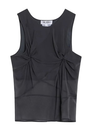 The Attico silk tank top - Blue