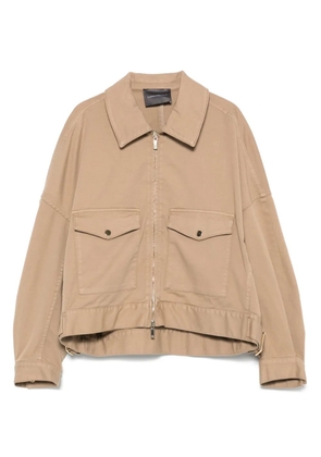 Lorena Antoniazzi zip-up jacket - Brown