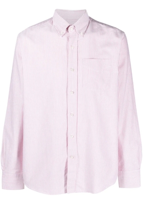 Deperlu pinstripe-pattern cotton shirt - Pink