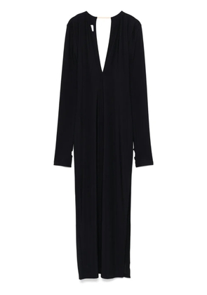 MM6 Maison Margiela V-neck maxi dress - Black