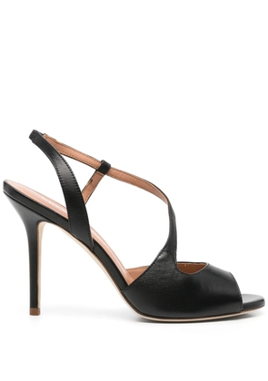 Lella Baldi 95mm leather sandals - Black
