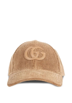 Gucci corduroy logo baseball hat - Neutrals