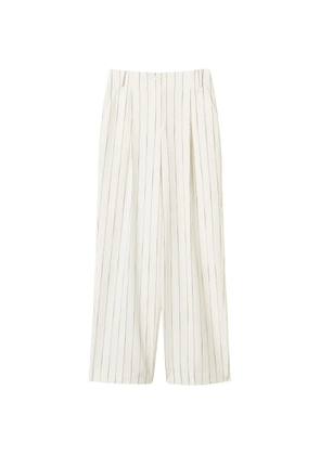 TWINSET pinstripe palazzo trousers - White