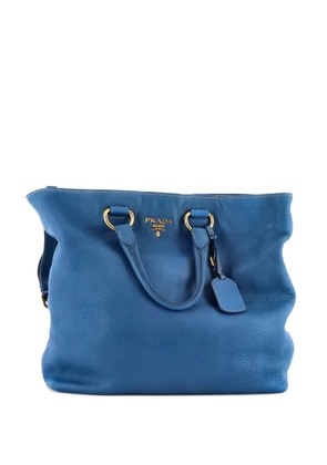 Prada Pre-Owned Convertible Shopper Vitello Daino Large tote bag - Blue