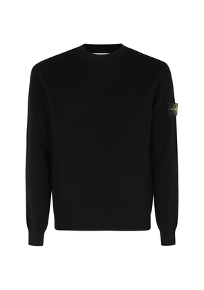 Stone Island ribbed crew-neck sweater - Black
