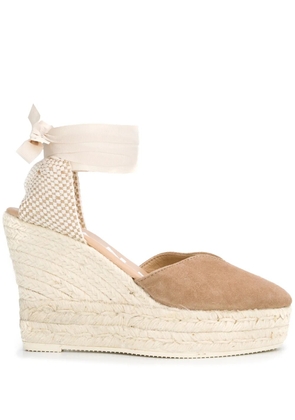 Manebi Hamptons wedge espadrilles - Neutrals