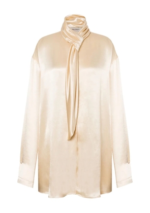 Alberta Ferretti satin blouse - Neutrals