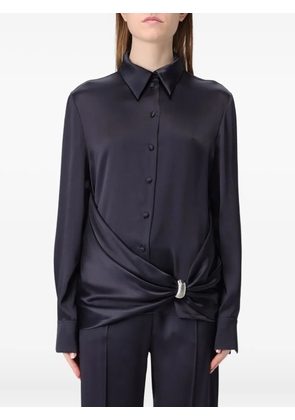 Alberta Ferretti cape-sleeves maxi dress - Blue