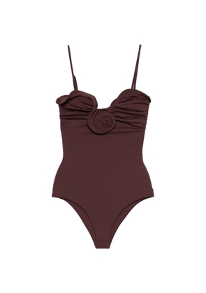 Magda Butrym flower-detail swimsuit - Purple