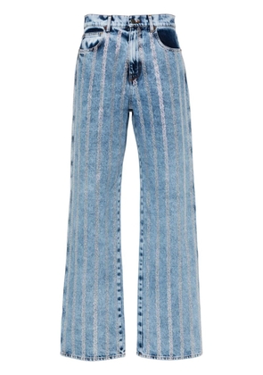 Giuseppe Di Morabito crystal-embellished straight jeans - Blue
