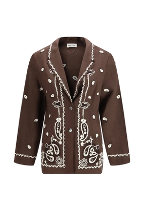 P.A.R.O.S.H. paisley-embellished jacket - Brown