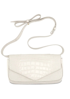 MICOLI Giornal envelope cross body bag - White