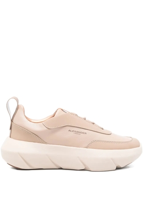 Alexander Smith platform leather sneakers - Neutrals